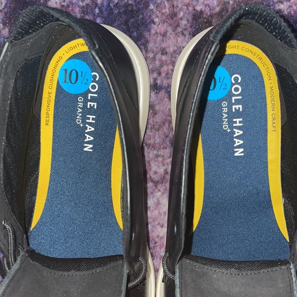 Cole Haan Grand + Chukka Black Smoot Leather boots NWT size 10.5 - Picture 3 of 5